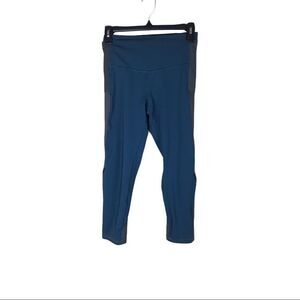 Champion Size Small Capri Teal Gray Yoga Pants